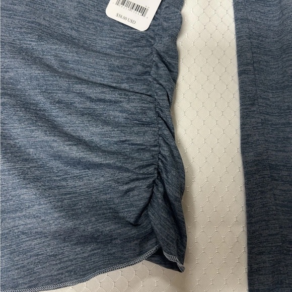 Free People FP Movement Right On Run Long Sleeve Shirt Black & Blue XSmall XS - Picture 8 of 15